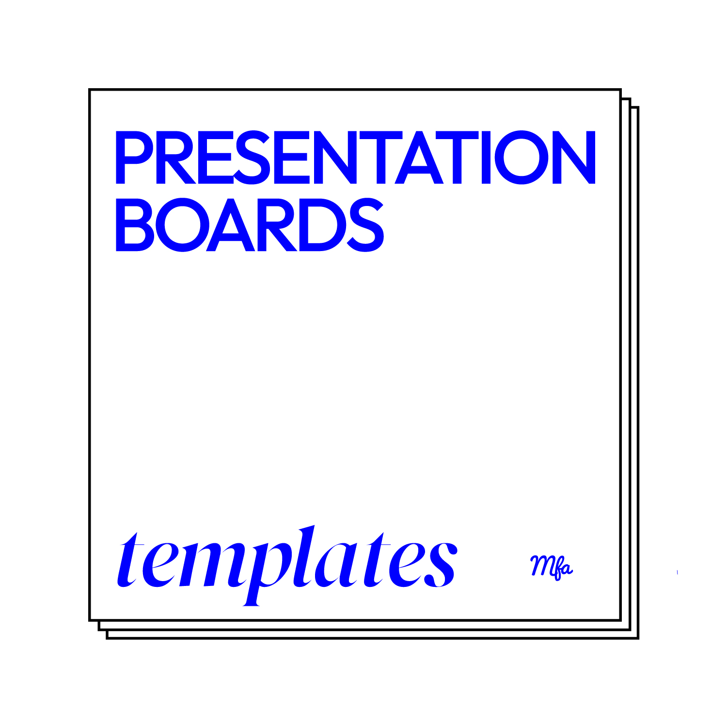 Kit per tavole di presentazione architettonica (formati A0 e A1)